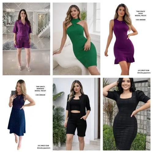 Vestido de tricot vários modelos novos 