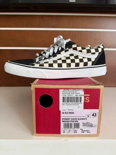 Tênis Vans ORIGINAL 43 Old Skool Primary Checkerboard