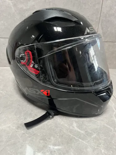Capacete ASX preto zerado tamanho 62