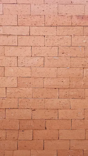 Tijolinho de Barro Natural - Revestimento Rústico - 18 m² - Novo