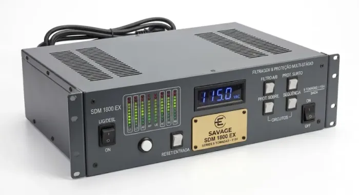 CONDICIONADOR DE TENSAO SAVAGE SDM 1800 EX/9TOMADAS/115V