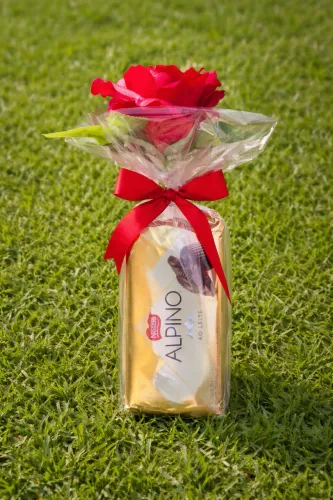 Dia da mulher presente barra de chocolate 