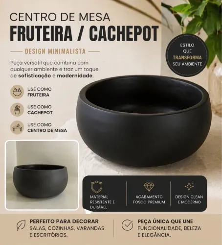 Centro de Mesa/Fruteira/Cachepot