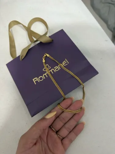GARGANTIBHA ROMMANEL BANHADA A OURO 18k