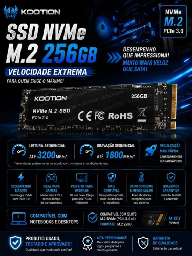 SSD 256GB NVME M2 2280 KOOTION       