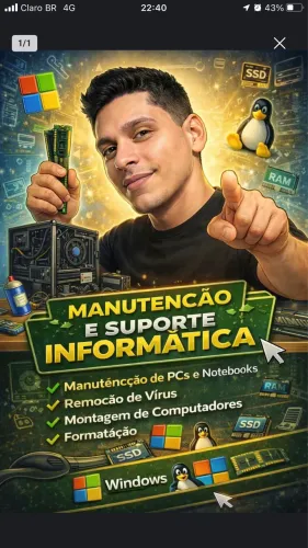 Técnico de Informática (formatação, montagem e etc)