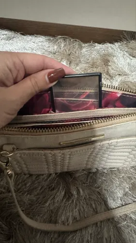Bolsa luz da lua nude com divisorias