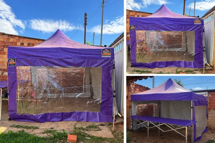 Tenda + mesa em excelente estado