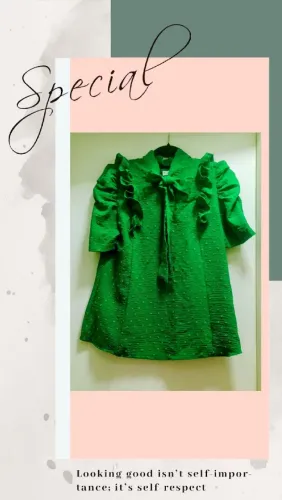 Blusa Feminina Social Babado Com Gola De Laço Tamanho M Nova