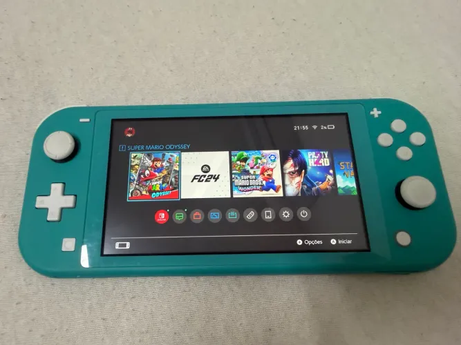 Nintendo Switch Lite com vários jogos + 100gb
