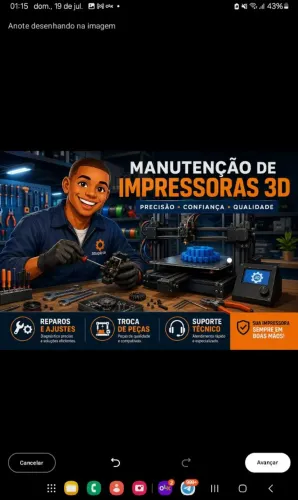 Manutenção em Impressoras 3D e CNC Router