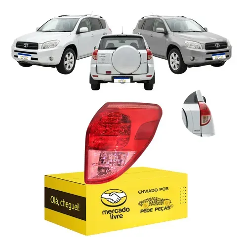 Lanterna Sinaleira Toyota Rav4 2006 07 2008 C/led L.d Direito/passageiro Cristal
