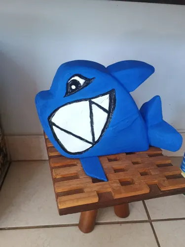 Tubarão de madeira artesanato