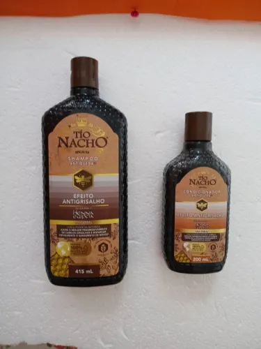 Shampoo e Condicionador Tio Nacho Antigrisalho