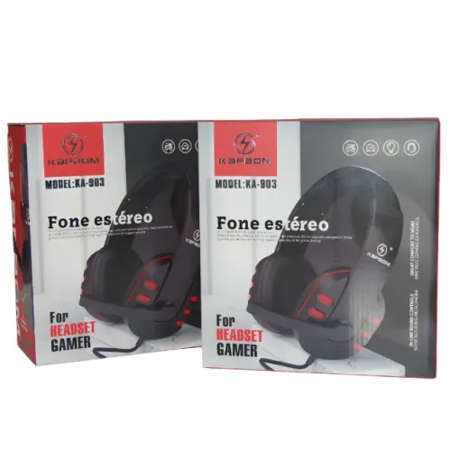 Fone De Ouvido P2 Gamer Kapbom Ka-903 Com Microfone - Novo
