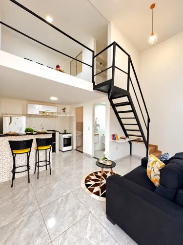 Kitnet mobiliada loft sem fiador