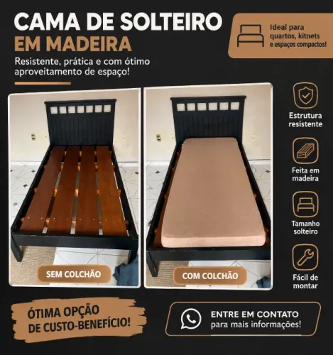 [OPORTUNIDADE] ESTRADO DE SOLTEIRO PARA VENDER LOGO