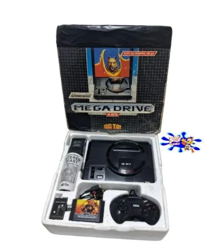 Mega drive 1 tectoy na caixa +jogo 