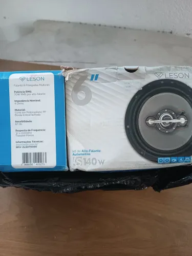 Kit auto falante leson 6 polegadas 