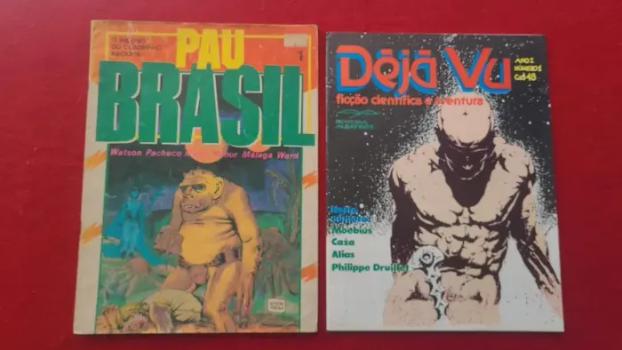Lote 2 revistas quadrinhos fantasia Pau Brasil/Deja Vu