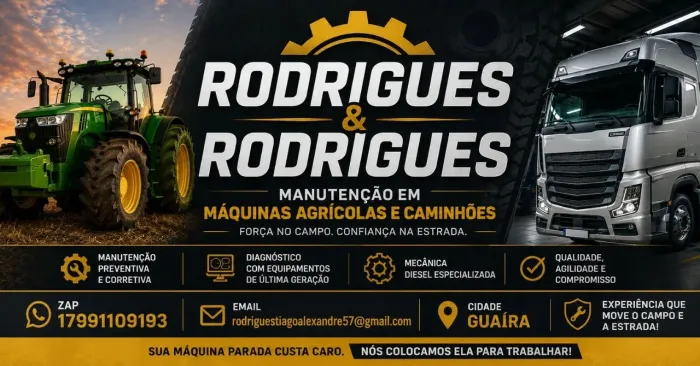 Manutenção em máquinas agricolas e caminhões 