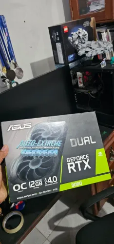 ASUS RTX 3060 12gb dual fan com Led 