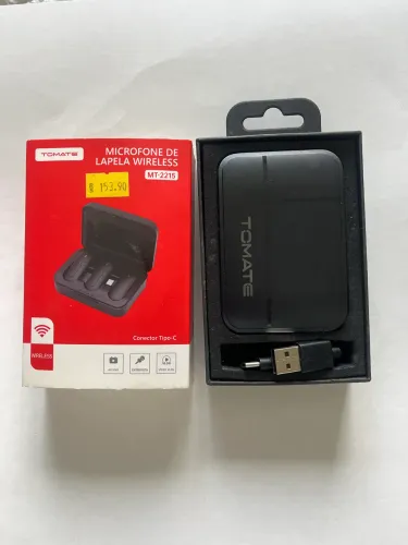 Microfone de lapela sem fio Tomate MT-2215