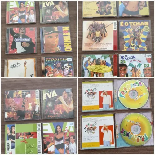 Lote de CDs Axe Anos 90 Originais - E o Tchan, Banda Eva, Netinho, Terrasamba