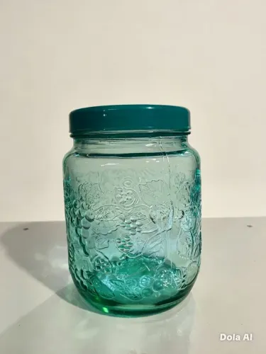 Pote para mantimento decorativo de vidro