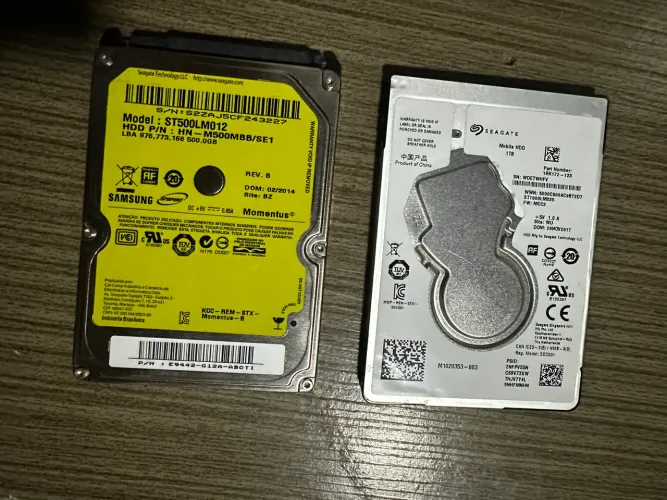 HD Seagate 1TB + HD Samsung 500GB - Funcionando 100%