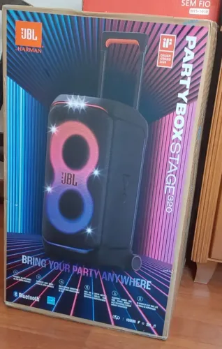 Partybox stage 320 JBL nova lacrada 