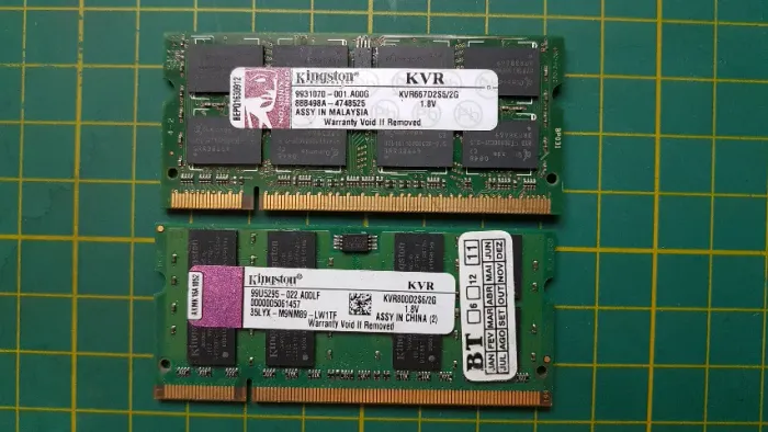 Memórias RAM DDR2 SODIMM (Para Notebooks Antigos)