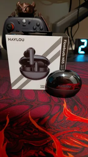 Haylou Flowbuds N55 - Cancelamento de ruído ativo -56 dcb LDAC HI-RES