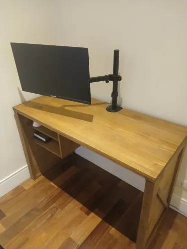 Mesa Escrivaninha Tok&Stok com Nichos - 115 cm - Madeira