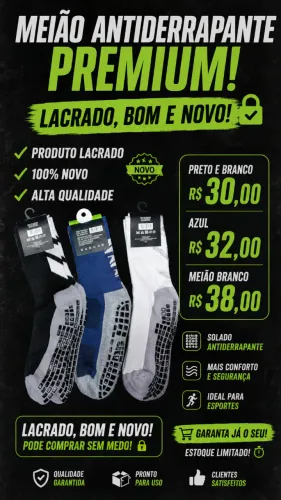 Meia prosocks antiderrapantes