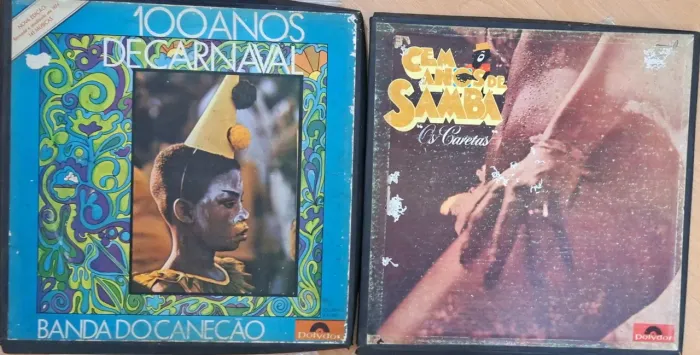 Kit contendo 4 LPS Samba e Carnaval - Banda Canecão e 100 Anos de Samba