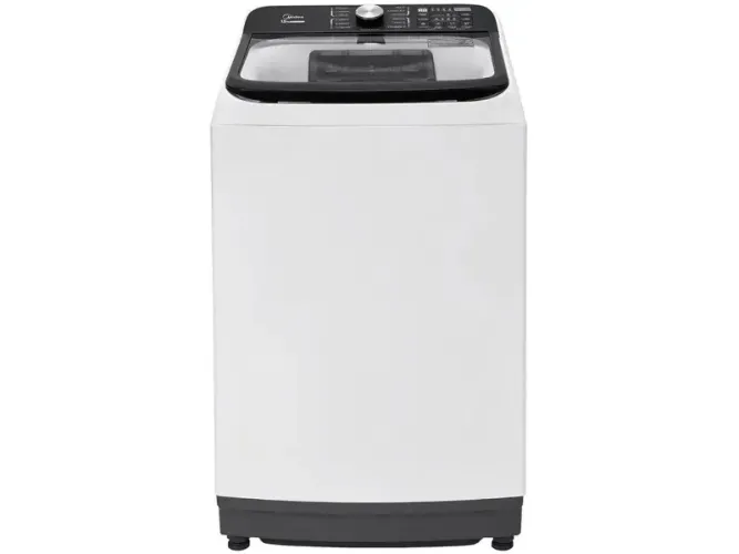 Lavadora de Roupas Midea 13kg Cesto Inox 13 Programas de Lavagem Branca Wave Agitator