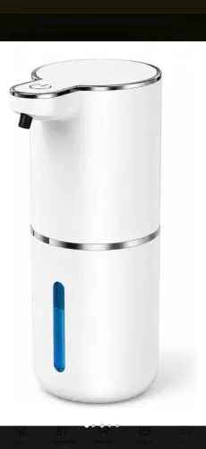 Saboneteira Automática Sensor Espuma Usb Recarregável 380 Ml Branco