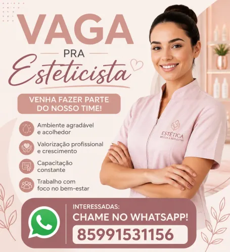 Vaga para esteticista
