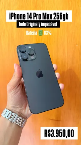 iPhone 14 Pro Max 256gb Todo Original / impecável 