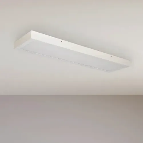luminária painel led de sobrepor retang pix branco-quente