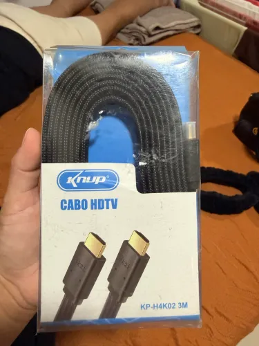Cabo HDMI 2.0 Knup 4K - 3 Metros (Blindado)