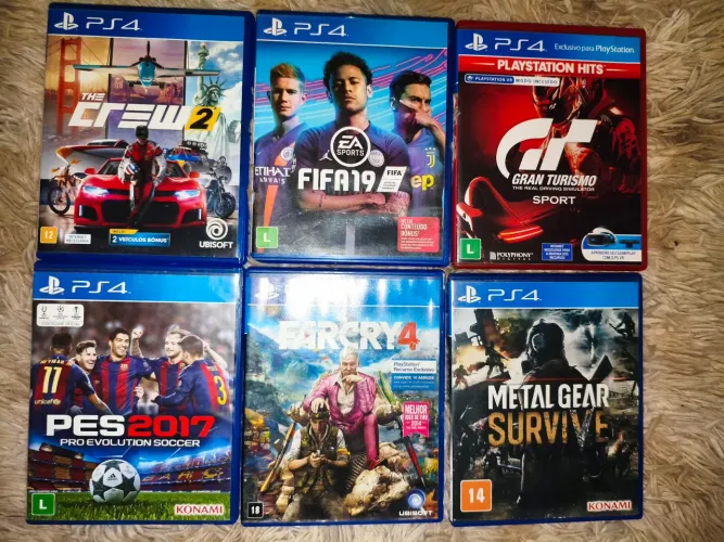 Jogos PS4 Originais - Perfeito Estado (Far Cry, The Crew 2 e mais)
