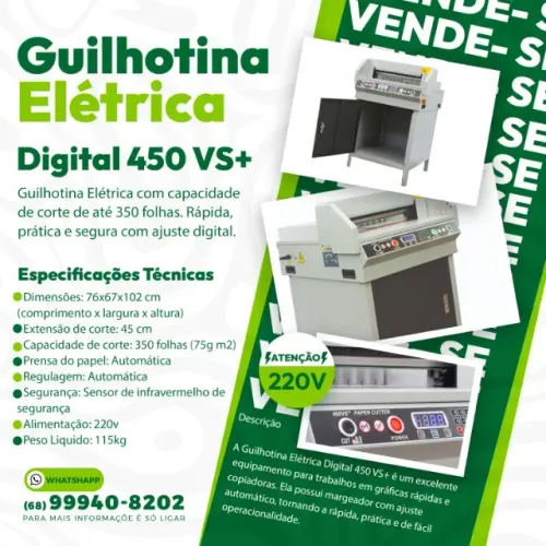 GUILHOTINA ELETRICA 450VS+