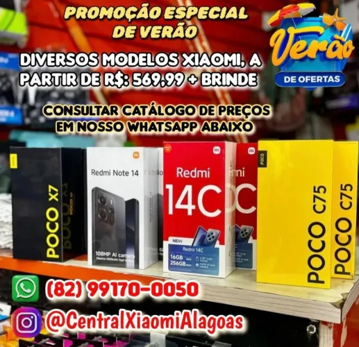 Xiaomi Poco X7 5G, X7 Pro 5G, Redmi Note 14 Pro 5G e Diversos Modelos Disponíveis 