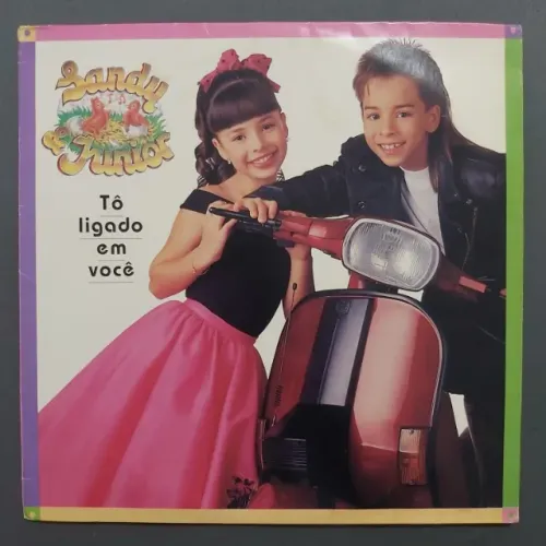 Disco de Vinil LP Sandy & Junior Tô Ligado Em Você (com encarte)