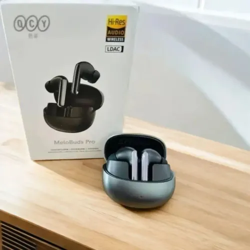 Fone Bluetooth QCY Melobuds Pro HT08 ANC LDAC Preto Lacrado Original