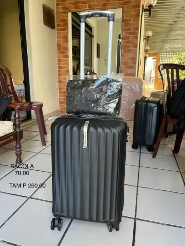 Mala tamanho de bordo tam P 10kgs + Sacola dobrável