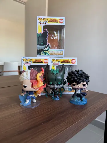 Funkos Pop! Midoriya, Todoroki e Dabi - My Hero Academia #637 #1348 #1829