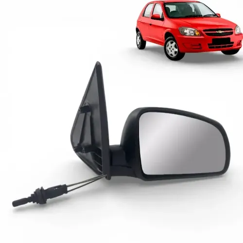 Retrovisor Prisma Celta 2007 A 2016 Manual Lado Esquerdo